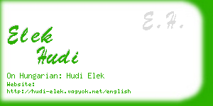 elek hudi business card